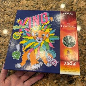 Ceaco Disney The Lion King Glow 750-Piece Interlocking Jigsaw Puzzle, New